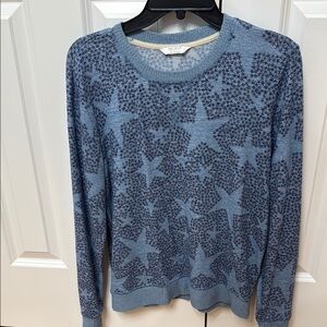 Blue Star Pattern Sweater